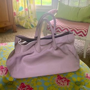 Beautiful Lavender softest leather satchel from Mark & Graham